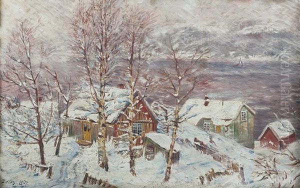 Village Sous La Neige - view 1