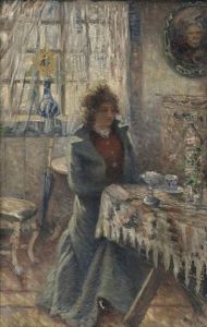Sittende Kvinne I Interior by Karl Edvard Diriks