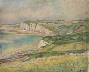 White Cliffs By The Channel by Karl Edvard Diriks