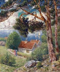 Et Glott Av Fjorden by Karl Edvard Diriks
