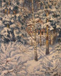 Chalet Sous La Neige by Karl Edvard Diriks