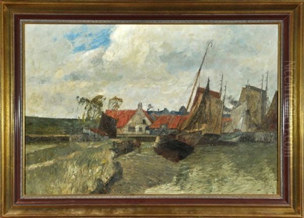 Fischerboote Wohl In Der Eiderbucht - view 1