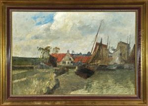 Fischerboote Wohl In Der Eiderbucht by Andreas Dirks
