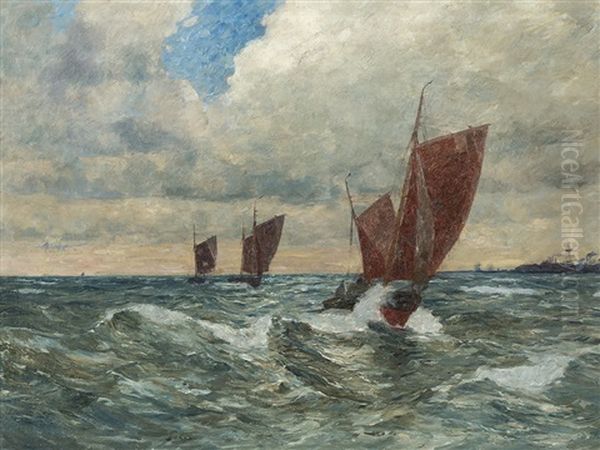 Boats At The North Sea - view 1