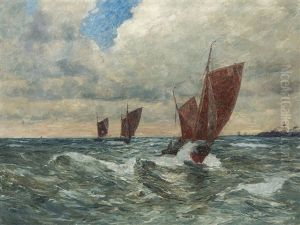 Boats At The North Sea by Andreas Dirks
