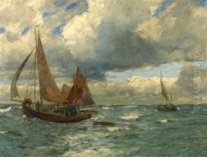 Fischerboote Auf See by Andreas Dirks