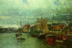 Fischerboote Im Hafen