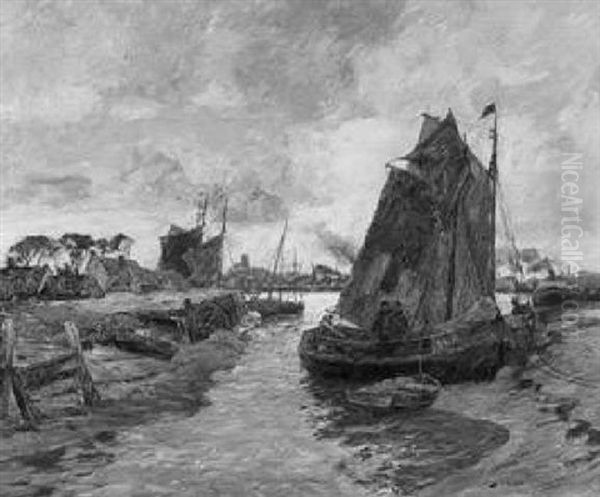Heimkehrende Kustenfischer In Der Hafeneinfahrt Von Keitum Auf Sylt - view 1