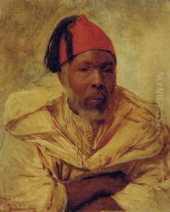 The Head Of Berber In A Red Fez