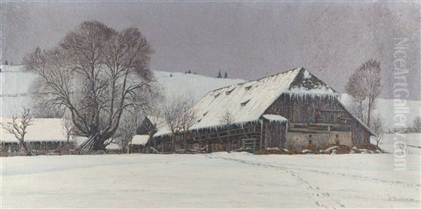 Black Forest Homestead In Winter - view 1