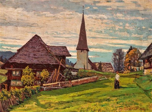Dorfkirche - Abend (village Church - Evening) - view 1