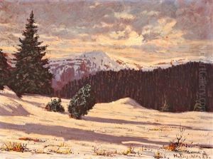 Feldberg-seebuck, Abend by Hermann Dischler
