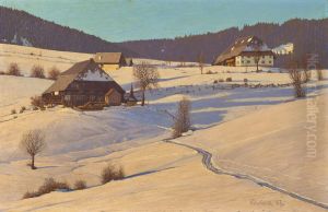 Winter In The Black Forest by Hermann Dischler