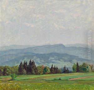 Flower Meadow In The Black Forest by Hermann Dischler