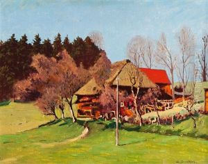 Bauerngehoft by Hermann Dischler