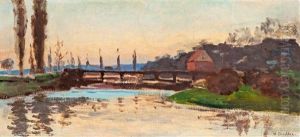 Rheinlandschaft by Hermann Dischler