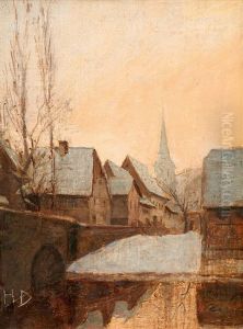 Bachlauf In Hinterzarten by Hermann Dischler