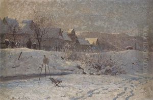 Painter In The Snow Painter In The Snow