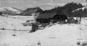 Bei Sonnen-aufgang Im Schwarzwald