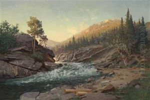 Fjellet Om Sommeren by Andreas Edvard Disen