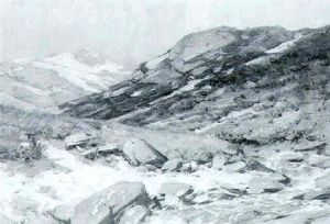 Norsk Fjeldmotiv by Andreas Edvard Disen