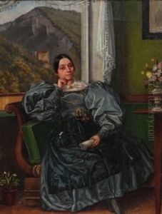 Bildnis Der Frau Brunner-studer, Ehefrau Des Johann, Genannt Rossli-jean; Bildnis Der Tochter Des Rossli-jean (pair) Bildnis Der Frau Brunner-studer, Ehefrau Des Johann, Genannt Rossli-jean; Bildnis Der Tochter Des Rossli-jean (pair)