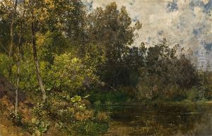 Meadow Landscape by Adolf Gustav Ditscheiner