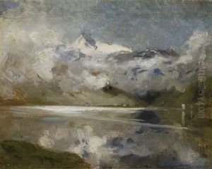 Gebirgssee by Adolf Gustav Ditscheiner