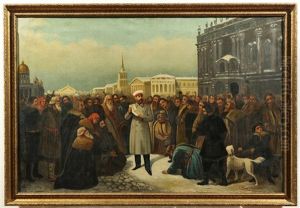 Alexander Ii Proclaiming The Emancipation Of The Serfs by Gustav Dittenberger von Dittenberg