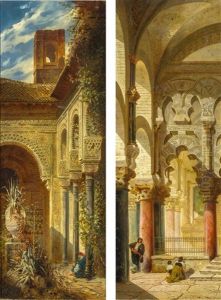 Arkadenbogen In Der Alhambra by Ludwig Dittweiler