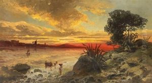 An Der Italienischen Kuste by Ludwig Dittweiler