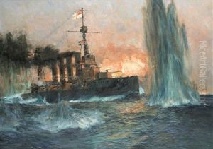 A Heavy Cruiser At The Battle Of Jutland
