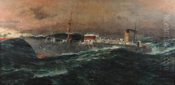 C.s. Faraday In A Gale - view 1