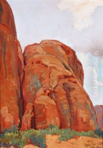 A Navajo Reservation, Off Monument Valley, Arizona by Maynard Dixon