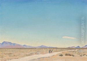 Road To Nowhere, Indian Springs, Nevada by Maynard Dixon