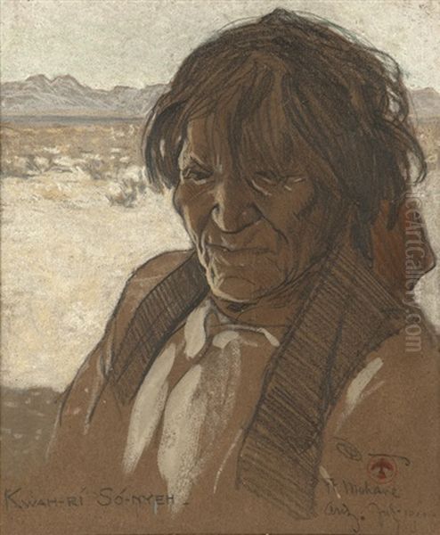Kwah-ri-so-nyeh, Portrait Of An Indian Man - view 1