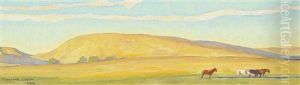 Golden Range: Study For A Mural #2