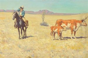 The Puzzled Cowboy by Maynard Dixon