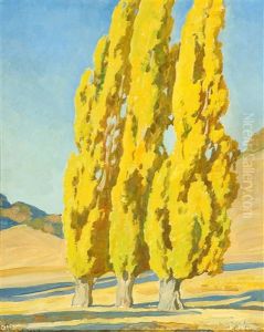Autumnal Poplars