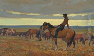 Lone Bull by Maynard Dixon