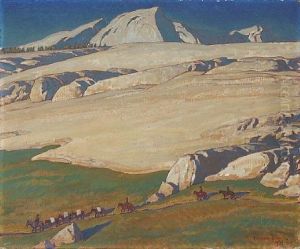Moraine And Meadow, Sierra Nevada, Inyo County, California by Maynard Dixon