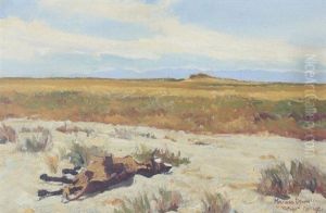 Dry Riverbed (refuge) by Maynard Dixon