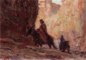 Riders In A Canyon by Maynard Dixon