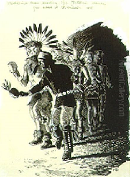 Medicine Man Leading Yei Bichai Dance - view 1
