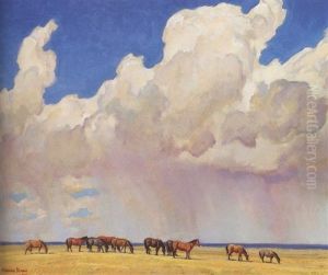Prairie Shower by Maynard Dixon