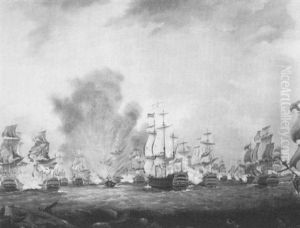The Naval Battle Of St.vincent by William Dixon