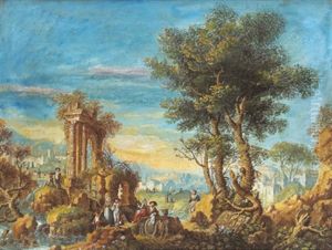 Due Capriccio Veneziano (+ Another Similar; Pair) by Antonio Diziani