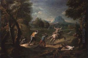 An Ambush In A Wooded Landscape