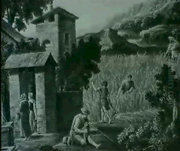 Peasants Harvesting - view 1