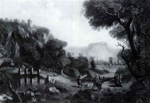 Landscape With The Episode Of Balaam And The Ass by Antonio Diziani